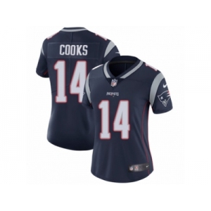 Women's Nike New England Patriots #14 Brandin Cooks Vapor Untouchable Limited Navy Blue Team Color NFL Jersey