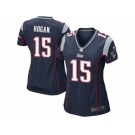 Women's Nike New England Patriots #15 Chris Hogan Game Navy Blue Team Color NFL Jersey