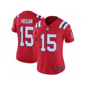 Women's Nike New England Patriots #15 Chris Hogan Vapor Untouchable Limited Red Alternate NFL Jersey