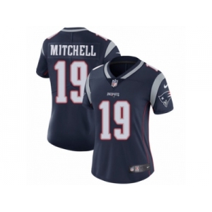Women's Nike New England Patriots #19 Malcolm Mitchell Vapor Untouchable Limited Navy Blue Team Color NFL Jersey