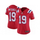 Women's Nike New England Patriots #19 Malcolm Mitchell Vapor Untouchable Limited Red Alternate NFL Jersey