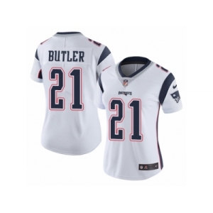 Women's Nike New England Patriots #21 Malcolm Butler Vapor Untouchable Limited White NFL Jersey