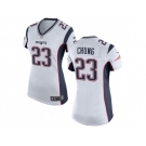 Women's Nike New England Patriots #23 Patrick Chung White Stitched NFL New Jersey