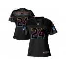 Women's Nike New England Patriots #24 Stephon Gilmore Game Black Fashion NFL Jersey