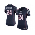 Women's Nike New England Patriots #24 Stephon Gilmore Game Navy Blue Team Color NFL Jersey