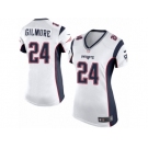 Women's Nike New England Patriots #24 Stephon Gilmore Game White NFL Jersey