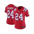 Women's Nike New England Patriots #24 Stephon Gilmore Red Alternate Vapor Untouchable Limited Player NFL Jersey