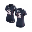 Women's Nike New England Patriots #26 Logan Ryan Navy Blue Team Color Stitched NFL New Jersey