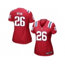 Women's Nike New England Patriots #26 Logan Ryan Red Alternate Stitched NFL Jersey