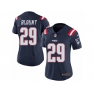 Women's Nike New England Patriots #29 LeGarrette Blount Limited Navy Blue Rush NFL Jersey