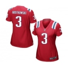 Women's Nike New England Patriots #3 Stephen Gostkowski Red Alternate NFL Jersey