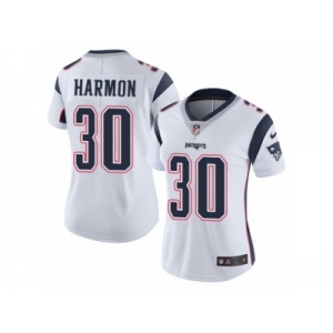 Women's Nike New England Patriots #30 Duron Harmon Vapor Untouchable Limited White NFL Jersey