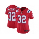 Women's Nike New England Patriots #32 Devin McCourty Vapor Untouchable Limited Red Alternate NFL Jersey