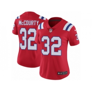 Women's Nike New England Patriots #32 Devin McCourty Vapor Untouchable Limited Red Alternate NFL Jersey