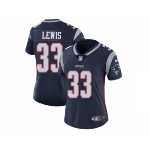 Women's Nike New England Patriots #33 Dion Lewis Vapor Untouchable Limited Navy Blue Team Color NFL Jersey