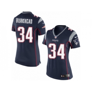 Women's Nike New England Patriots #34 Rex Burkhead Limited Navy Blue Team Color NFL Jersey