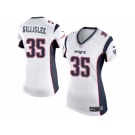 Women's Nike New England Patriots #35 Mike Gillislee Limited White NFL Jersey