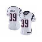 Women's Nike New England Patriots #39 Montee Ball Vapor Untouchable Limited White NFL Jersey