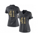 Women's Nike New England Patriots #41 Cyrus Jones Limited Black 2016 Salute to Service NFL Jersey