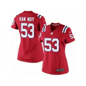 Women's Nike New England Patriots #53 Kyle Van Noy Limited Red Alternate NFL Jersey