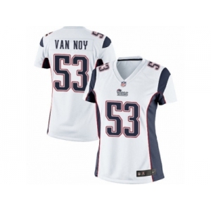 Women's Nike New England Patriots #53 Kyle Van Noy Limited White NFL Jersey