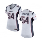 Women's Nike New England Patriots #54 Tedy Bruschi White NFL Jersey