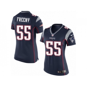 Women's Nike New England Patriots #55 Jonathan Freeny Limited Navy Blue Team Color NFL Jersey