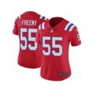 Women's Nike New England Patriots #55 Jonathan Freeny Vapor Untouchable Limited Red Alternate NFL Jersey