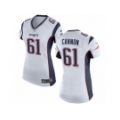 Women's Nike New England Patriots #61 Marcus Cannon Limited White NFL Jersey