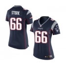 Women's Nike New England Patriots #66 Bryan Stork Navy Blue Team Color NFL Jersey