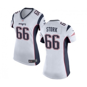 Women's Nike New England Patriots #66 Bryan Stork White NFL Jersey