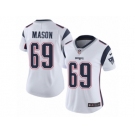 Women's Nike New England Patriots #69 Shaq Mason Vapor Untouchable Limited White NFL Jersey