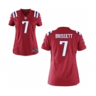 Women's Nike New England Patriots #7 Jacoby Brissett Red Alternate NFL Jersey