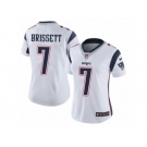 Women's Nike New England Patriots #7 Jacoby Brissett Vapor Untouchable Limited White NFL Jersey