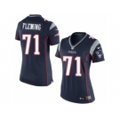 Women's Nike New England Patriots #71 Cameron Fleming Limited Navy Blue Team Color NFL Jersey