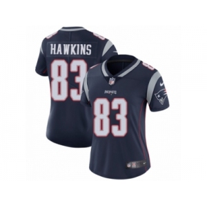 Women's Nike New England Patriots #83 Lavelle Hawkins Vapor Untouchable Limited Navy Blue Team Color NFL Jersey