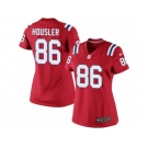 Women's Nike New England Patriots #86 Rob Housler Limited Red Alternate NFL Jersey