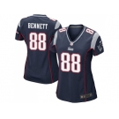 Women's Nike New England Patriots #88 Martellus Bennett Navy Blue Team Color Stitched NFL New Jersey