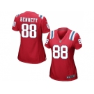 Women's Nike New England Patriots #88 Martellus Bennett Red Alternate Stitched NFL Jersey