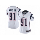 Women's Nike New England Patriots #91 Deatrich Wise Jr Vapor Untouchable Limited White NFL Jersey