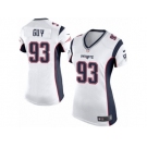 Women's Nike New England Patriots #93 Lawrence Guy Limited White NFL Jersey