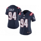 Women's Nike New England Patriots #94 Kony Ealy Limited Navy Blue Rush NFL Jersey