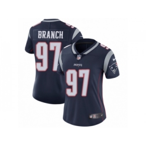 Women's Nike New England Patriots #97 Alan Branch Vapor Untouchable Limited Navy Blue Team Color NFL Jersey