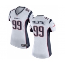 Women's Nike New England Patriots #99 Vincent Valentine White NFL Jersey