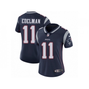 Women's Nike Patriots #11 Julian Edelman Navy Blue Team Color Stitched NFL Vapor Untouchable Limited Jersey