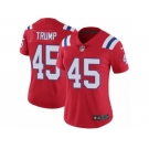 Women's Nike Patriots #45 Donald Trump Red Alternate Stitched NFL Vapor Untouchable Limited Jersey