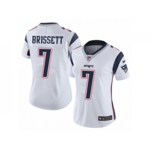 Women's Nike Patriots #7 Jacoby Brissett White Stitched NFL Vapor Untouchable Limited Jersey