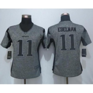 nike women nfl jerseys new england patriots #11 edelman gray[nike limited]