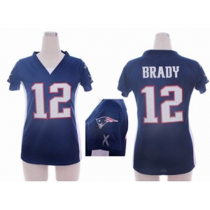 nike women nfl jerseys new england patriots #12 brady blue[draft him ii top]