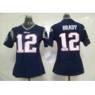 nike women nfl jerseys new england patriots #12 brady blue[nike]